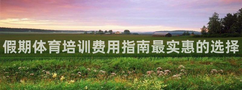 尊龙凯时链接：假期体育培训费用指南最实惠的选择