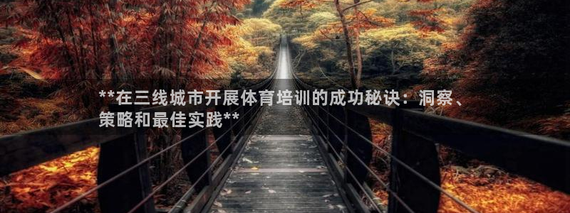 凯时K66最新版本下载：**在三线城市开展体育培训的