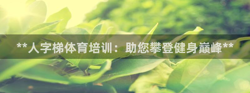凯时官网手机版下载：**人字梯体育培训：助您攀登健身