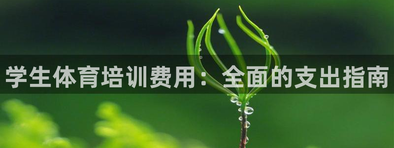 尊龙凯时官网网址：学生体育培训费用：全面的支出指南